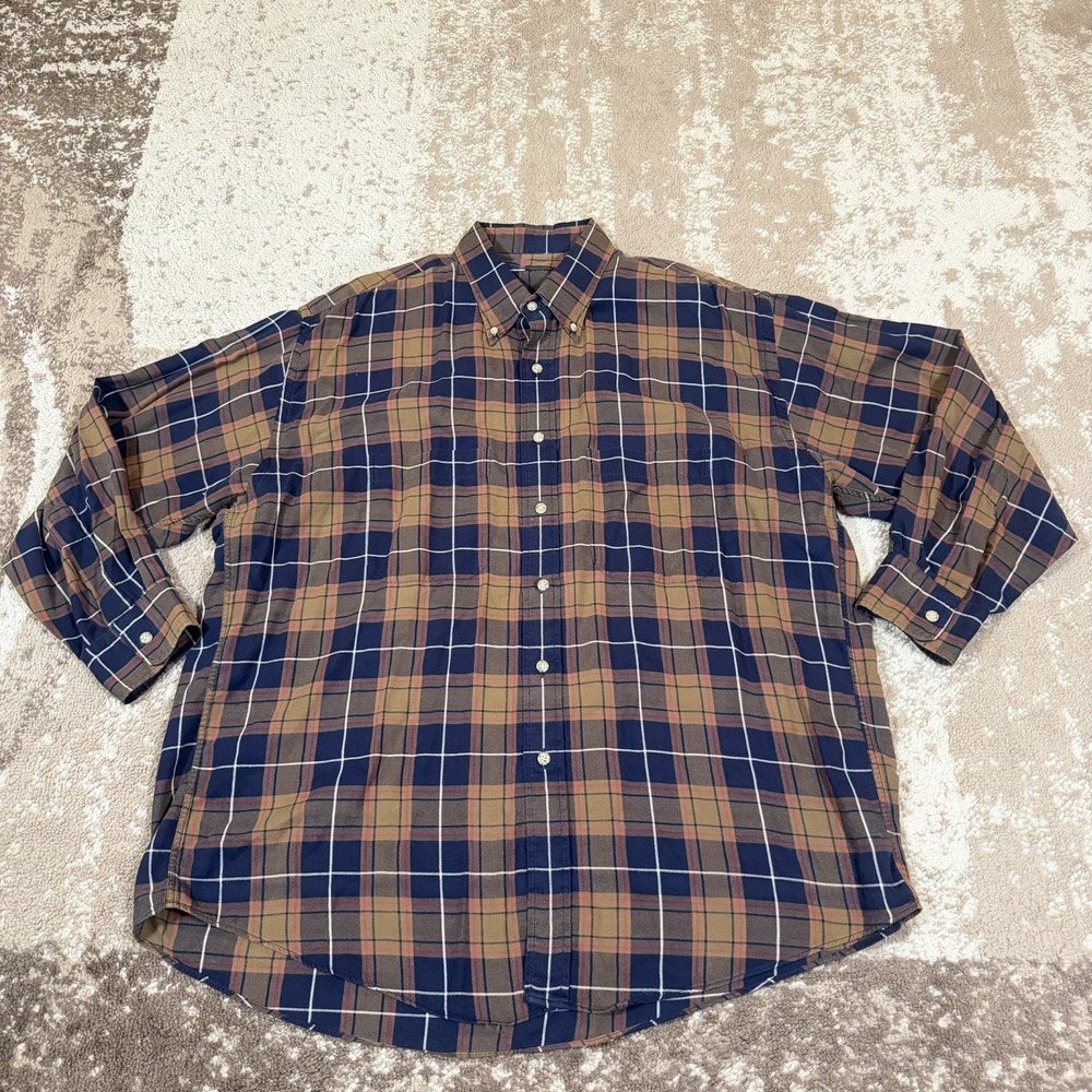 Gitman Bros. Men's XL Plaid Flannel Shirt Button Down Long Sleeve Western